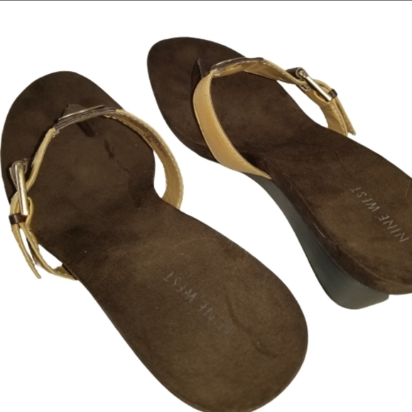 Nine West Levehim wedge thong sandal - Picture 5 of 9